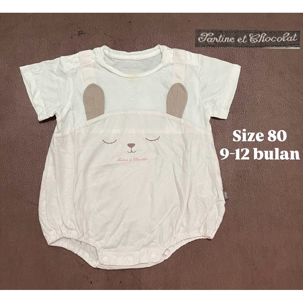 Jumper Gentong Tartine Et Chocolat Bayi Perempuan Usia 9-12 Bulan