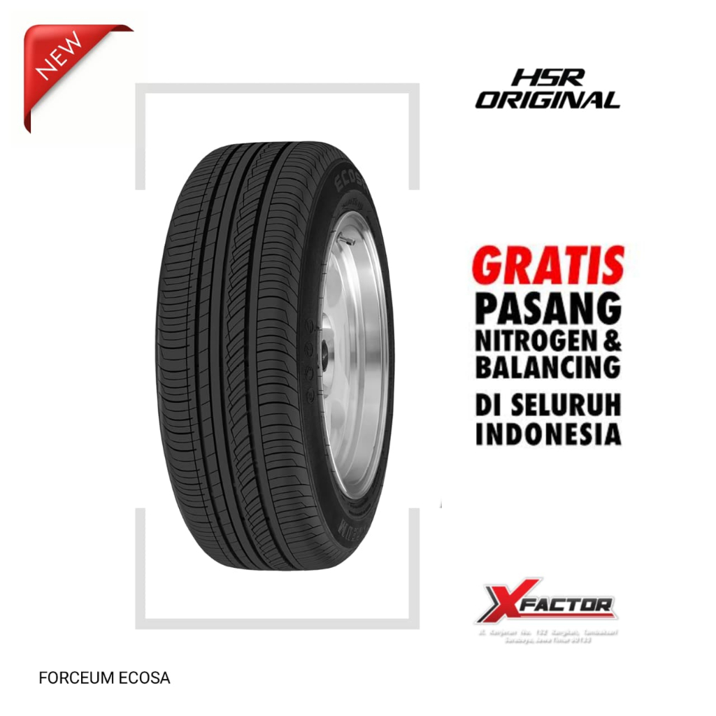 BAN TUBLES 185/70 R14 BAN MOBIL AVANZA XENIA FORCEUM ECOSA 185 70 R14 PRODUKSI TERBARU 185 70 14 GRA