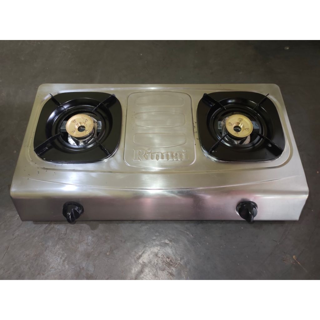 KOMPOR RINNAI 2 TUNGKU SEKEN TIPE RI-522E KOMPOR RINNAI BEKAS BERKUALITAS