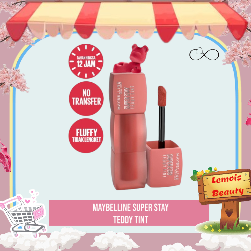 IMP- MAYBELLINE OFFICIAL Superstay Teddy Tint 5 mL Liquid Teddy Soft Matte Tahan 12 Jam Lipstick Lip