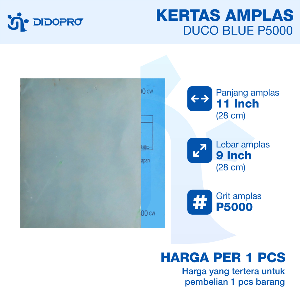 Amplas Duco Grit 5000 - Lembaran - Silicon Carbide Waterproof Paper