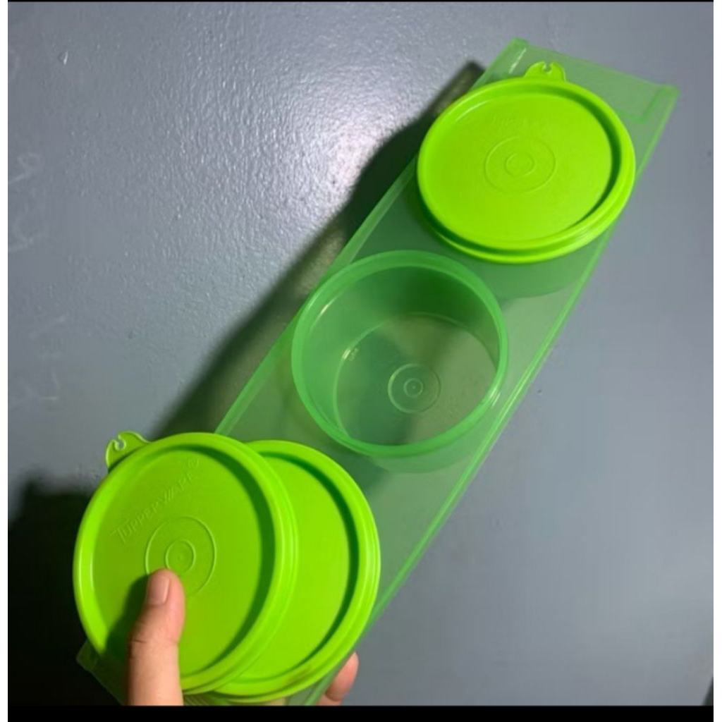 Wadah bumbu garam gula tupperware set
