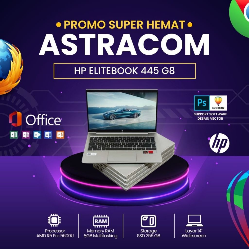 LAPTOP HP PROBOOK 445 G8 AMD RYZEN 5 5600U SSD 256 GB