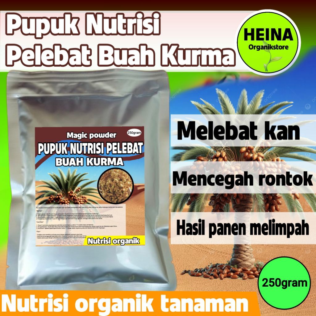 pupuk buah kurma pupuk pelebat dan nutrisi pohon kurma isi 250gram