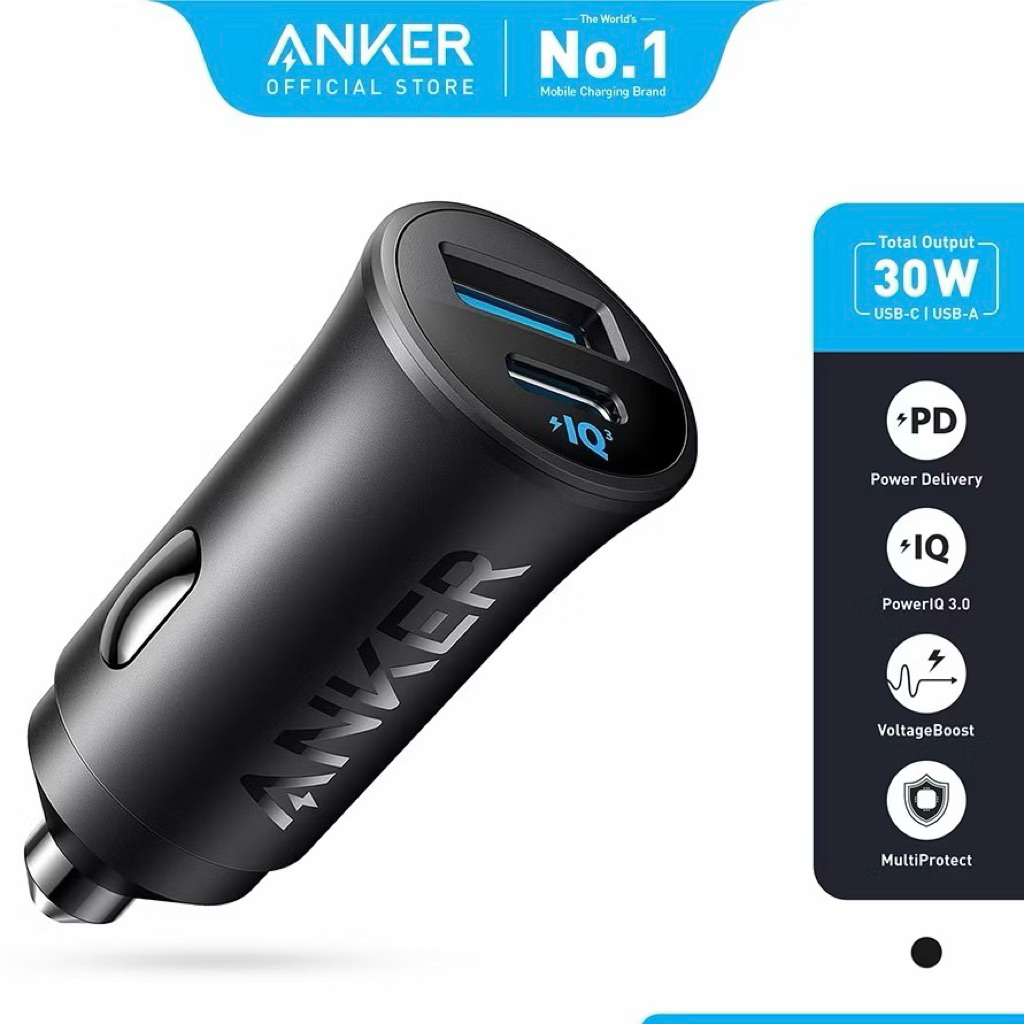 Anker Car Charger 30W 2-Port Type-C