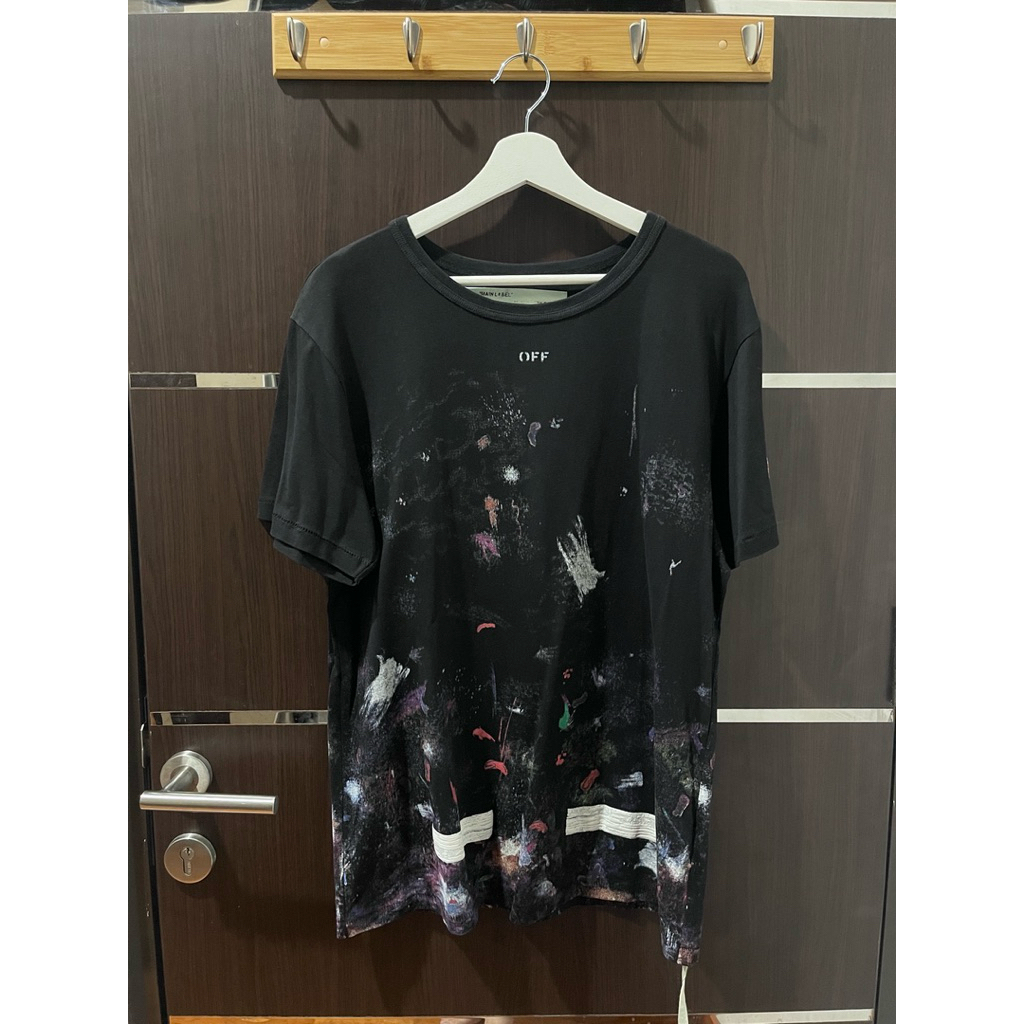 Off White Galaxy Brushed SS18 Tee Black