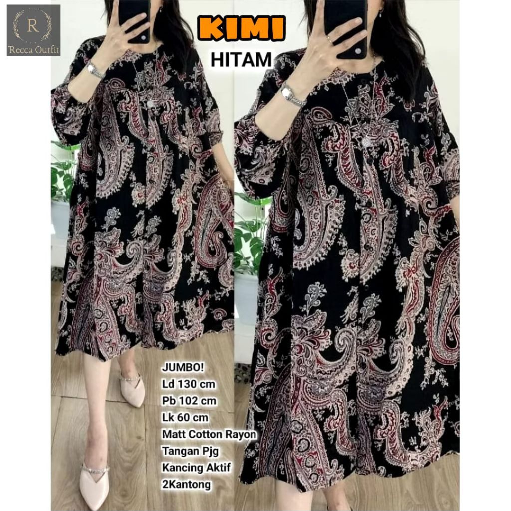 Baju Tunik Wanita Premium Kimi Tunik By Athaya Hijab