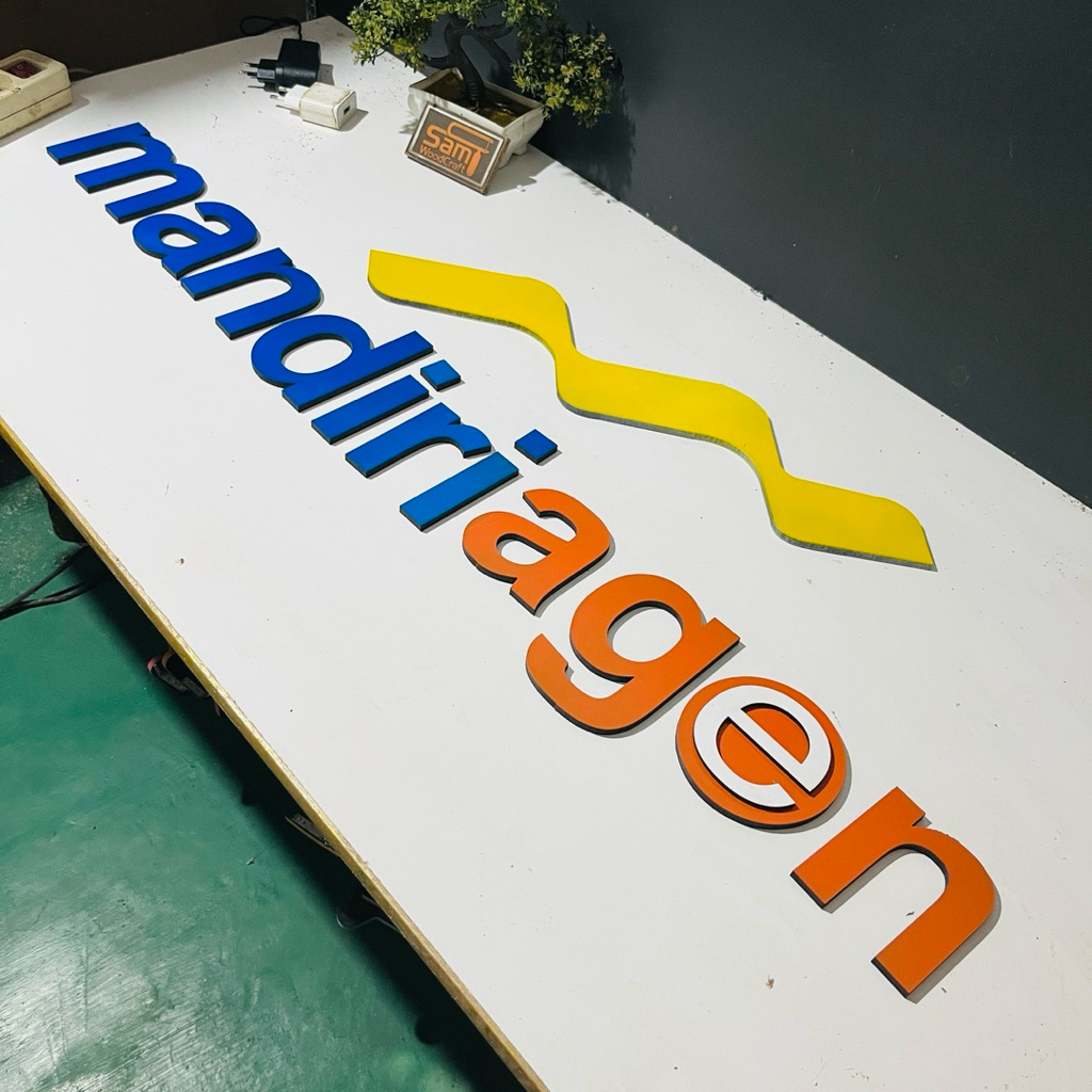 Logo timbul Agen mandiri Agen