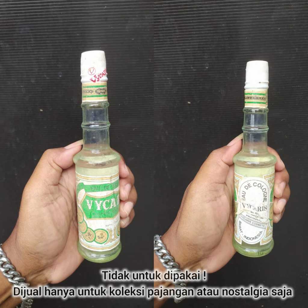 [ TIDAK UNTUK DIPAKAI ] KOLEKSI PRODUK JADUL TAHUN 90AN VYCARIS COLOGNE HANYA UNTUK PAJANGAN SAJA