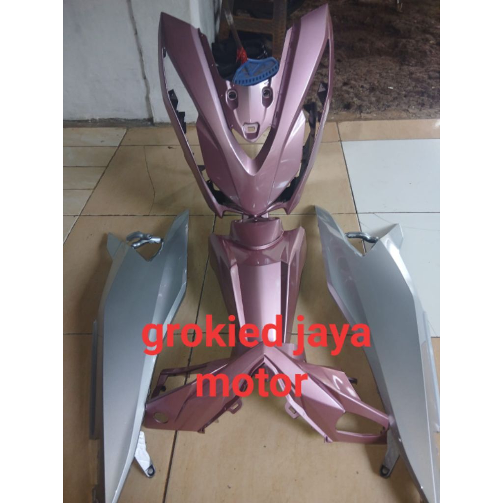 cover full body halus Honda beat deluxe 2020/2023 Vietnam style pink rose silver