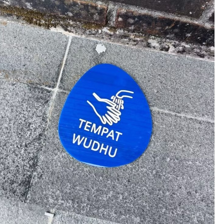 sign akrilik / akrilik / TEMPAT WUDHU