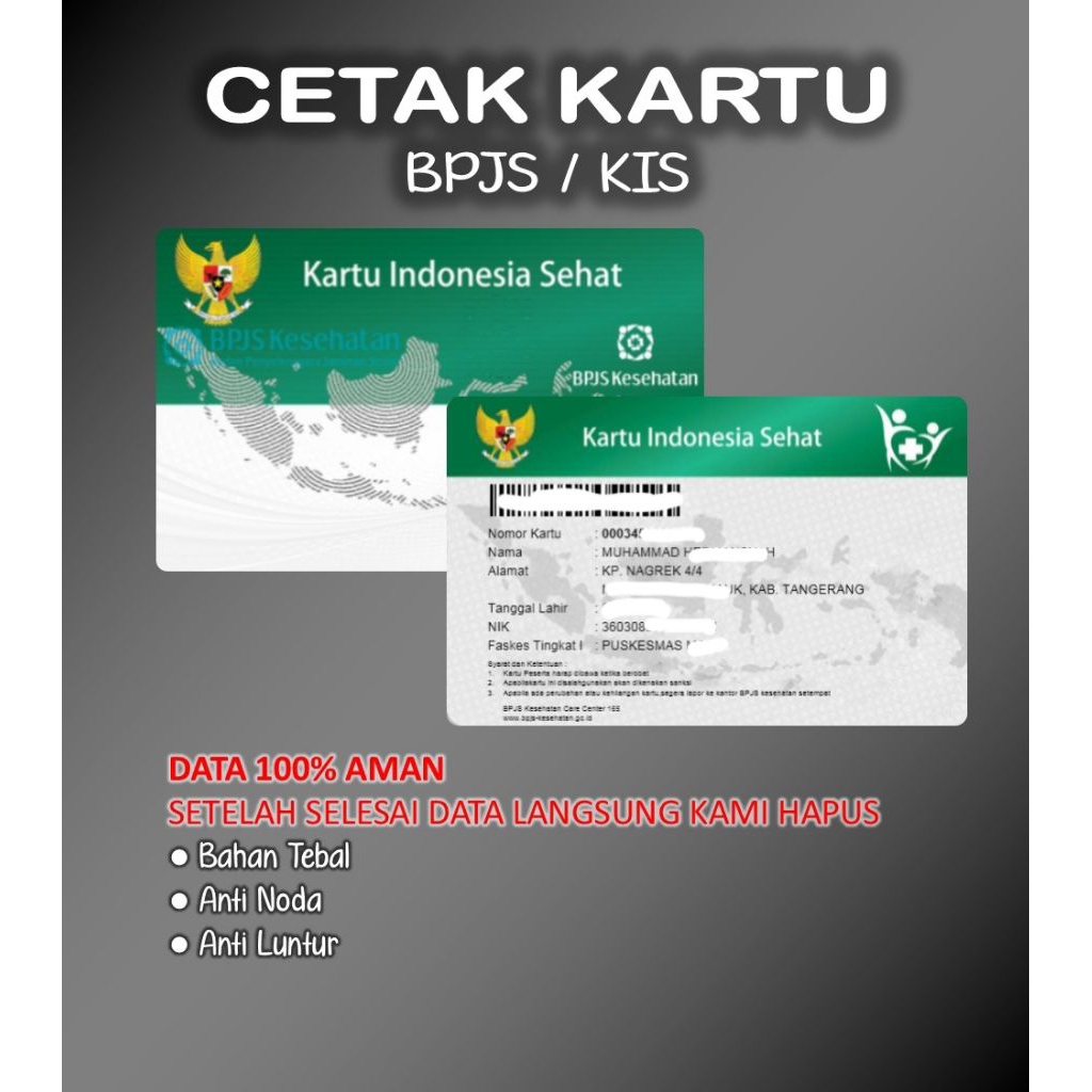 CETAK KARTU BPJS/KIS