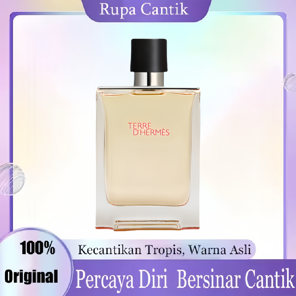 100% Original/Hermes Terre D Hermes Eau De Toilette EDT 100ML Parfum Pria Tahan Lama 24 Jam