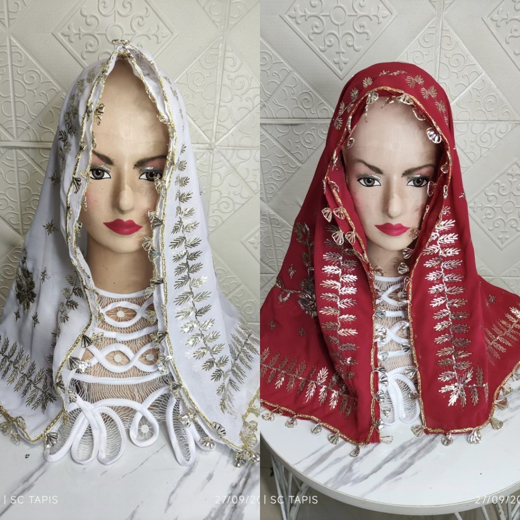 Tuguk mantor maduaro mudawaroh maduwaro lampung pepadun pesisir sulaman benang tembaga perak asli