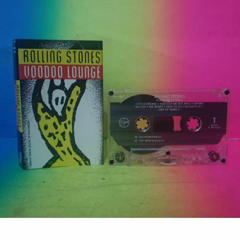 kaset ROLLING STONES voodoo lounge BAGUS mulus MAXELL