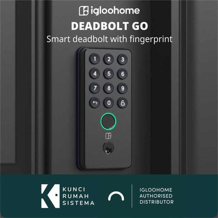 Igloohome Deadbolt Go, Finger Print, Smart Lock, Kunci Pintu Digital, Kunci Pintu Sidik Jari