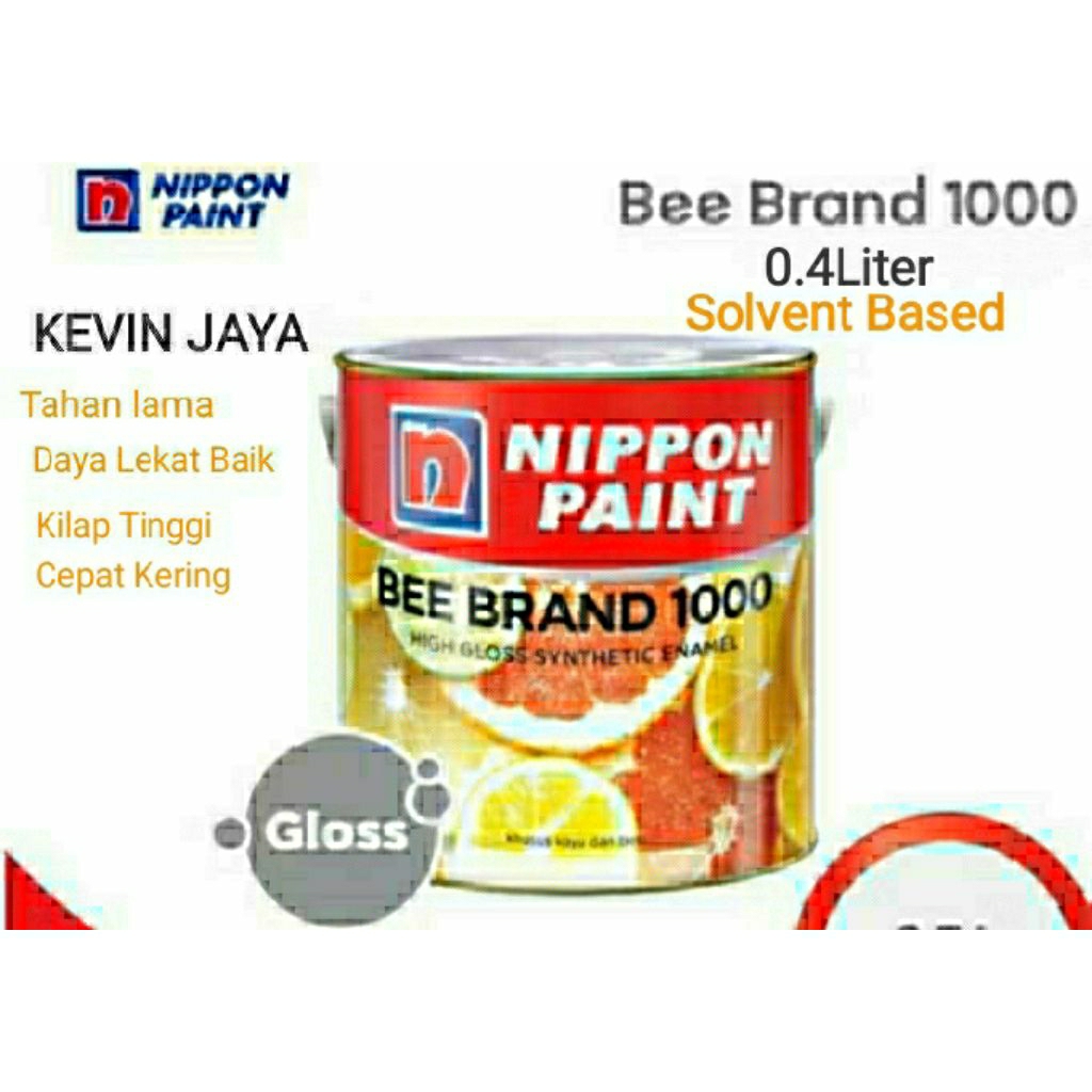 Bee Brand 1000 Matt Black Hitam Doff Np666  0.4 Liter