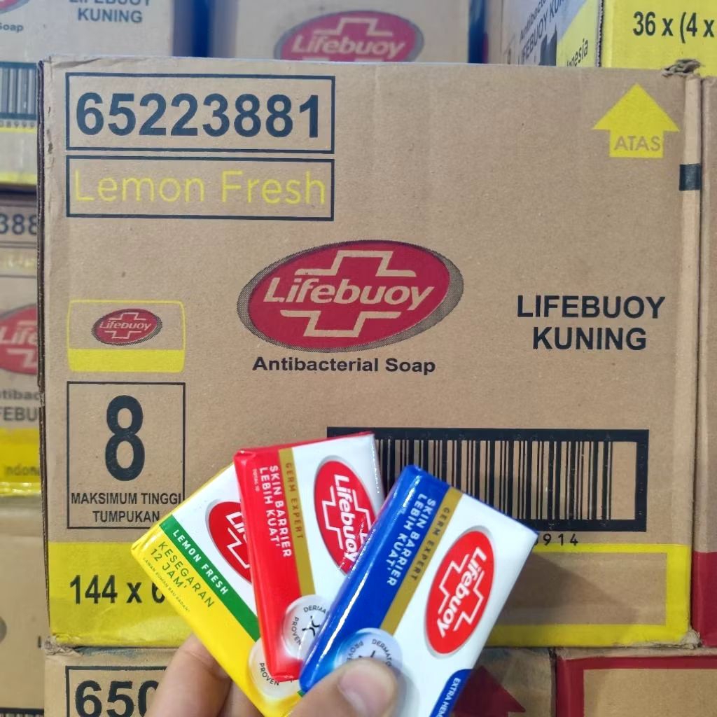 sabun lifebuoy 60 gram 1 dus lapis kresek