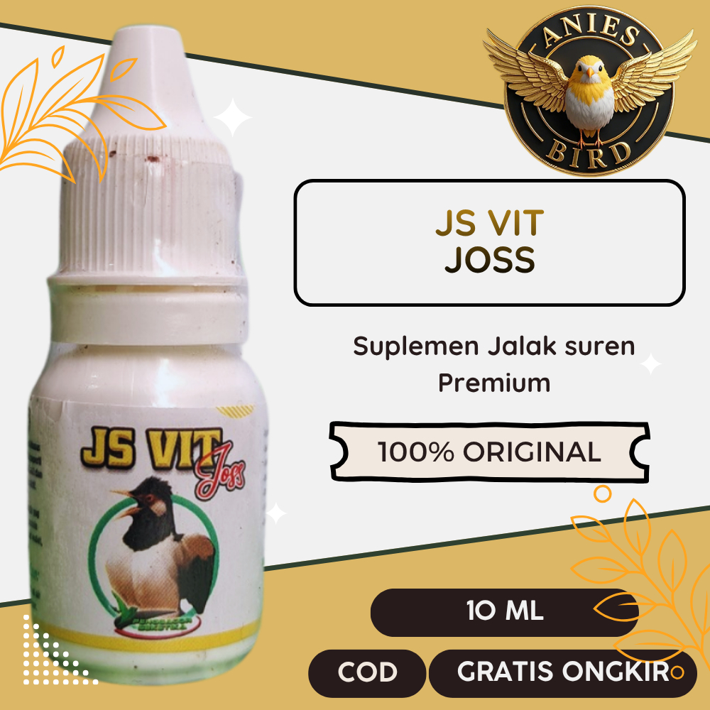 JS Vit Joss 10ml Vitamin Suplemen Doping Nutrisi Penggacor Burung Jalak Suren Kebo Bali