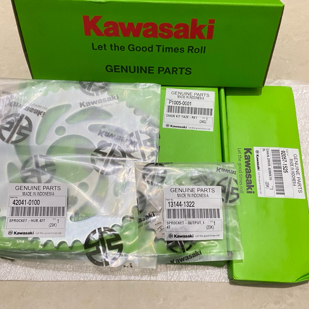 gear set kawasaki kaze r