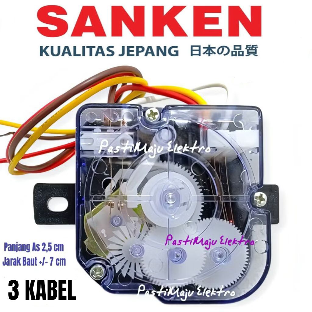 Timer Wash Pencuci Mesin Cuci Sanken 2 Tabung – (3 Kabel / 6 Kabel / 7 Kabel) Timer Wash  Mesin Cuci