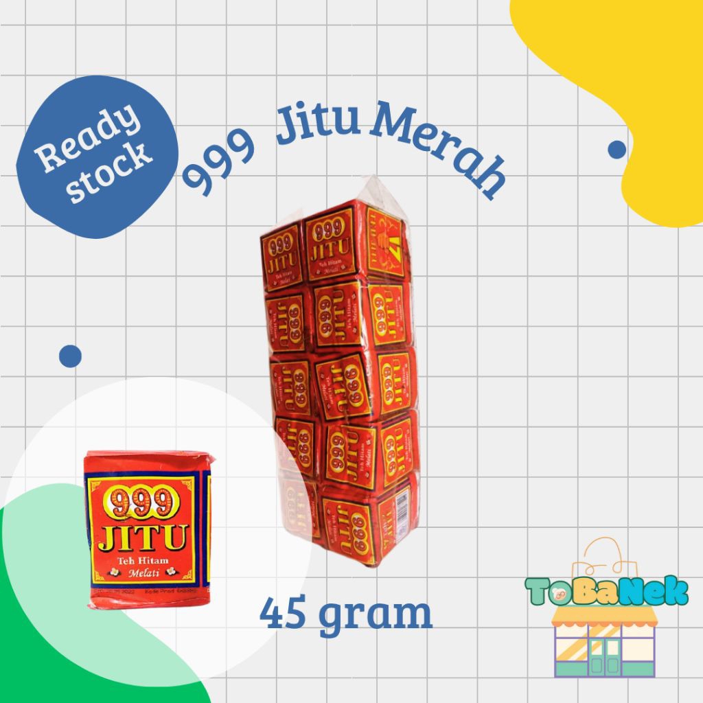 Teh Jitu 999 45 gram Jitu Merah 999 Black Tea