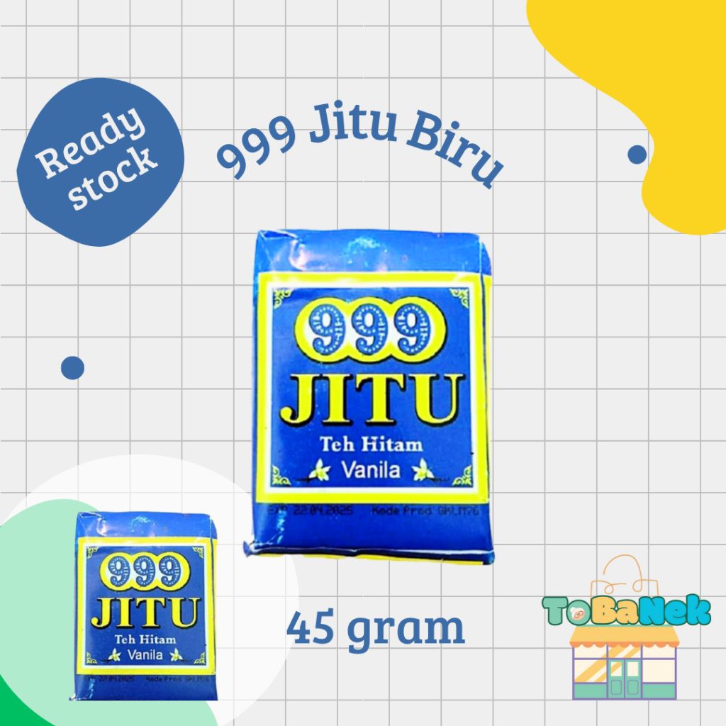 Teh 999 Jitu Biru Teh Vanila 999 40 gram