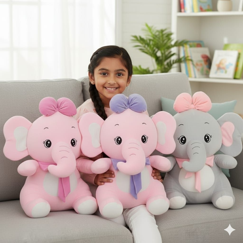 boneka anak gajah lucu boneka gajah jumbo mewah bahan lembut
