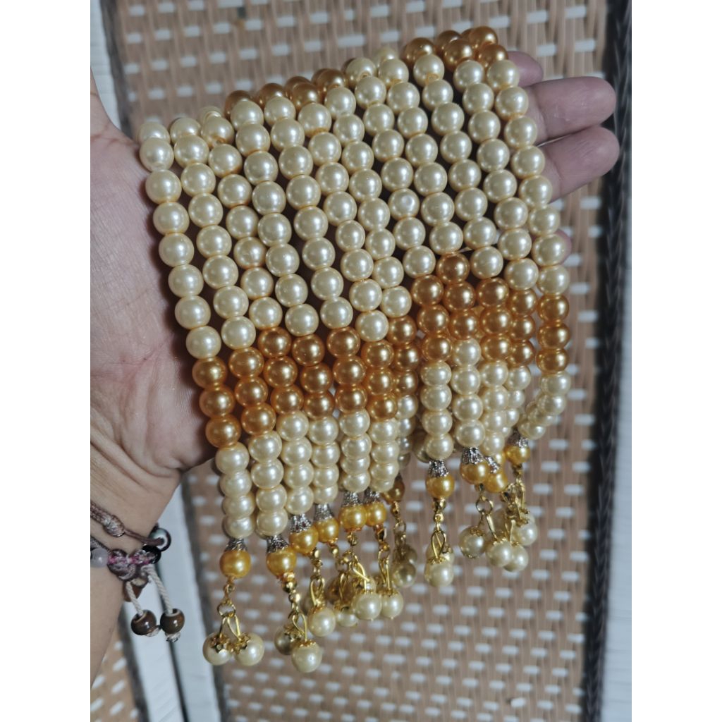 (20 PCS)TASBIH MUTIARA/TASBIH MURAH/SOUVENIR UMROH/SOUVENIR HAJI/TASBIH/GROSIRAN TASBIH
