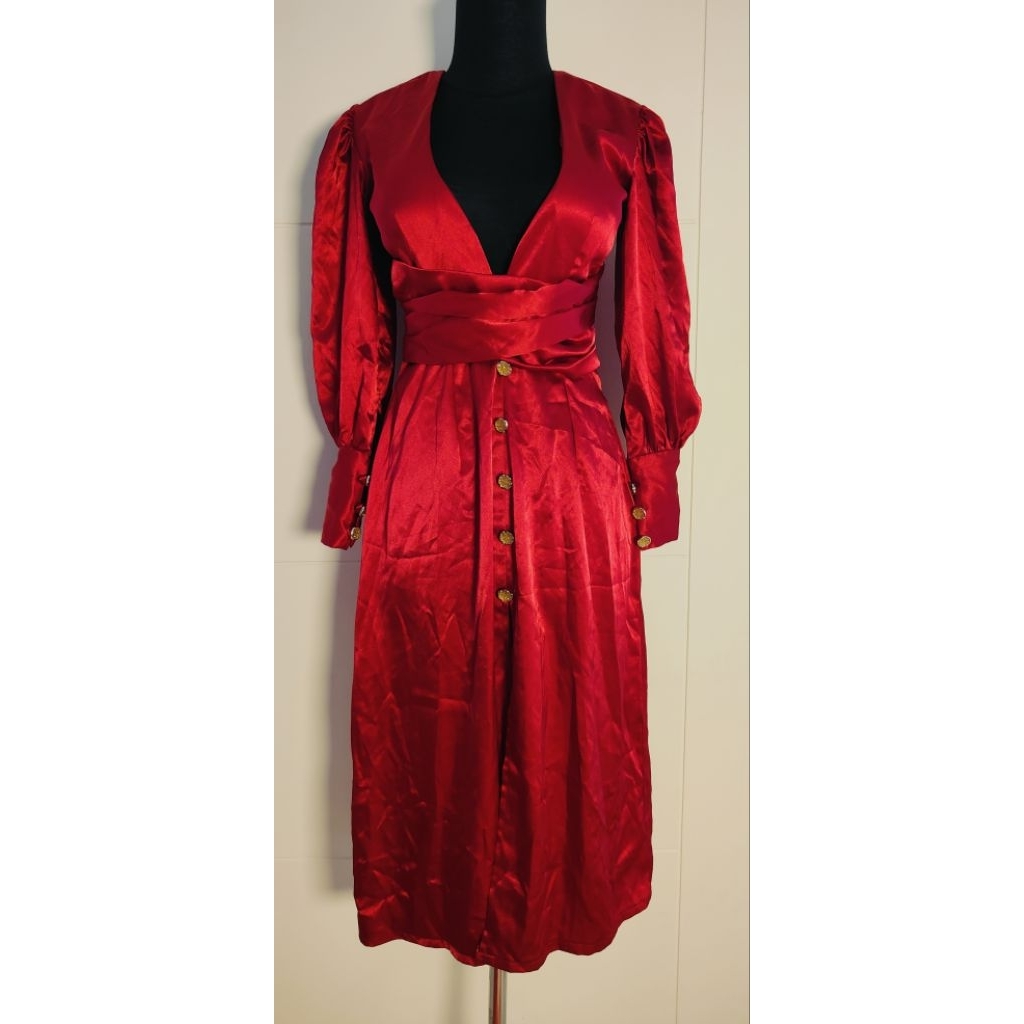 long dress sexy merah/ dress pesta