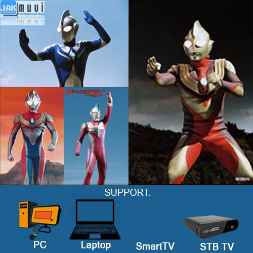 Flashdisk 32GB + Ultraman Tiga, Ultraman Dyna, Ultraman Cosmos, Ultraman Max   (Tamat -teks indonesi