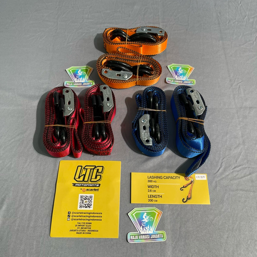 tali tie down LTC tali tie down TIE DOWN MOTOR TRAIL STRAPS Pengikat Motor Trail LTC tie down NOT EX