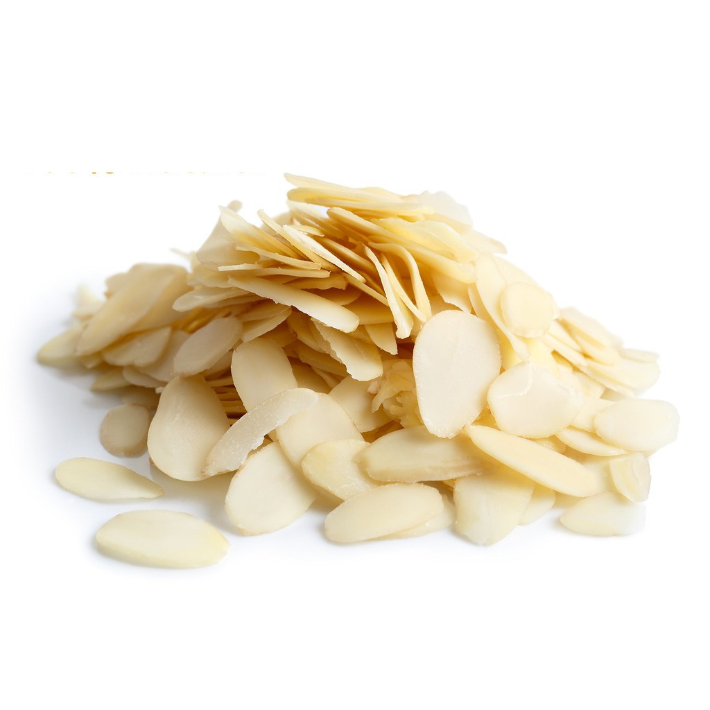 Organic Raw Almond Sliced 500gram/(1/2kg) - (Irisan Kacang Almond Mentah) - Organik - Almond Iris Me