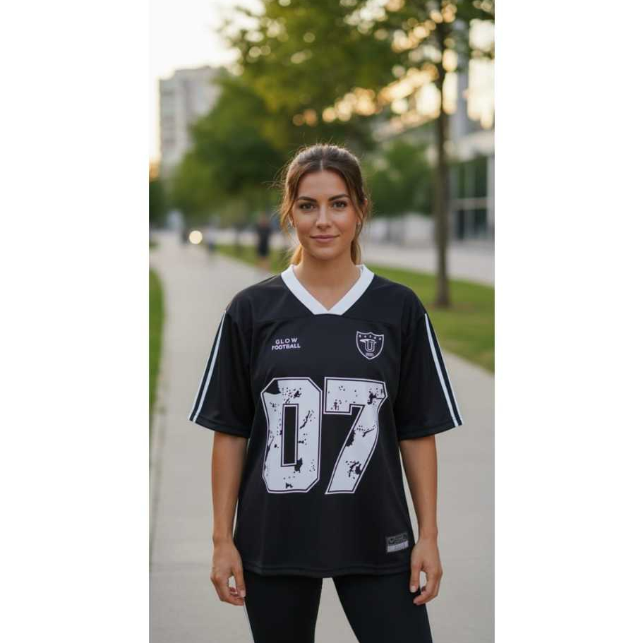 CHLstore Kaos Oversize Jersey Wanita kekinian dengan angka 07 & 90