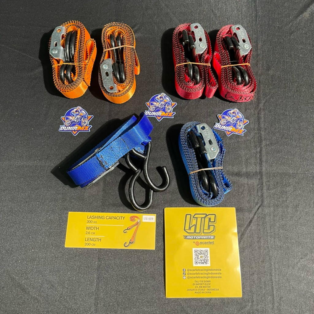 tali tie down LTC tali tie down TIE DOWN MOTOR TRAIL STRAPS Pengikat Motor Trail LTC tie down NOT EX