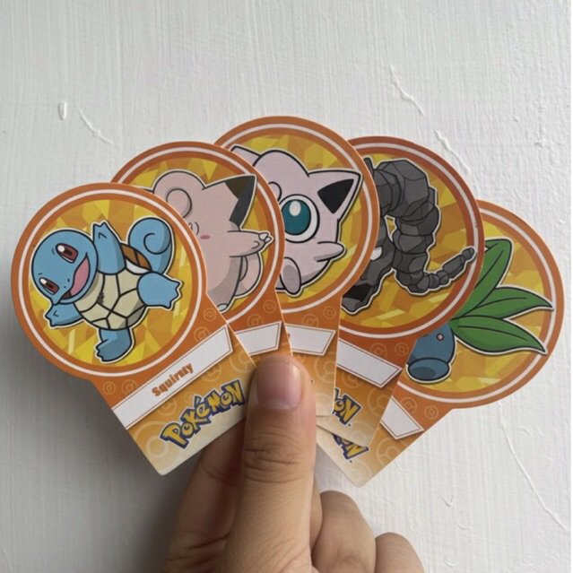 Kartu Pokemon Choki Choki Kuning / Pembatas Buku Pokemon / Pokemon X Choki Choki 2024 / Langka & Ter