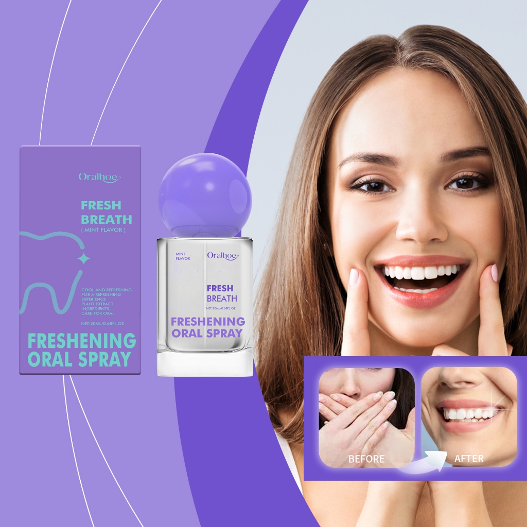 Oralhoe Spray Penghilang Bau Mulut 20ml Oral Refreshening Spray Mouth Spray Penghilang Bau Mulut Dan