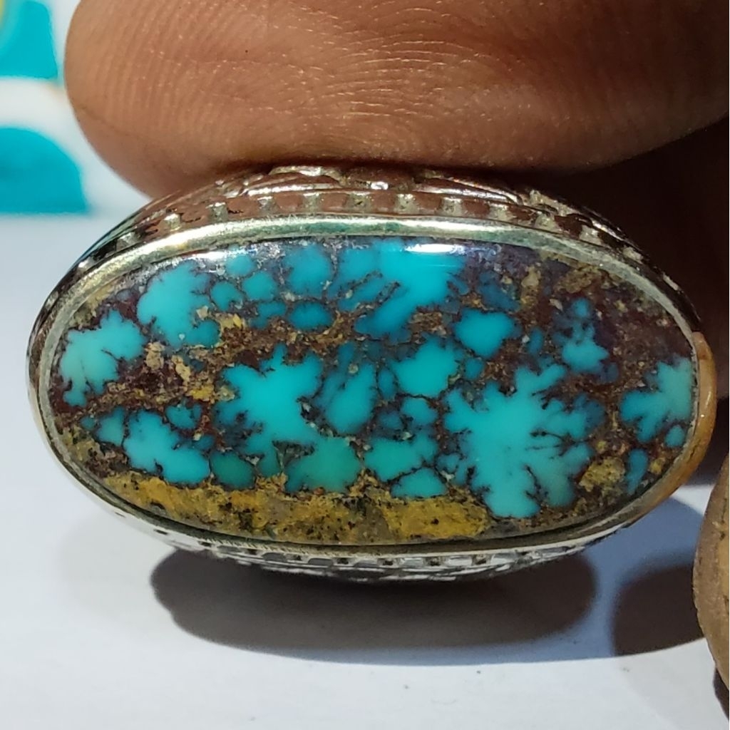 PIRUS PERSIA BIRU LAUT EST DIM 23x11x6 RING 7