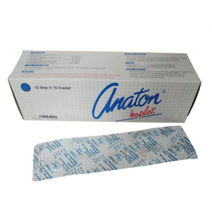 Anaton Tablet Strip Isi 10 Untuk Demam Batuk Flu