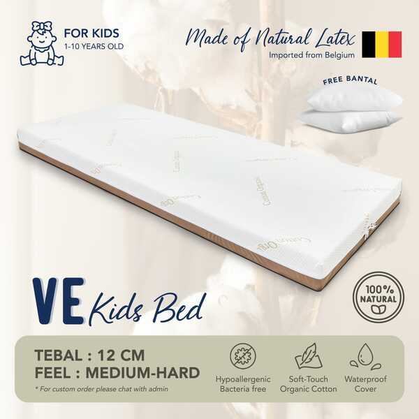 VE Kids - Kasur Latex Anak / Matras Latex Original / Kasur Anak Waterproof Tebal 16 CM / 20 CM