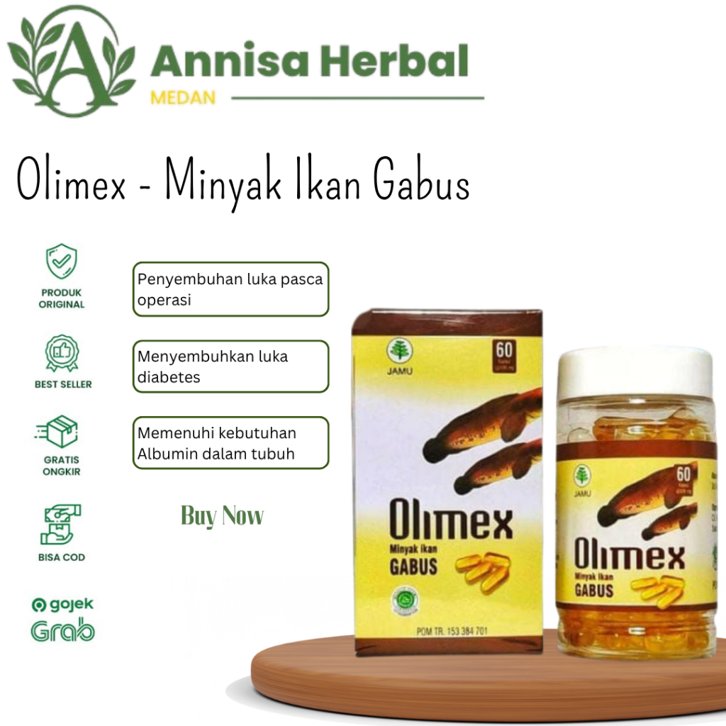 Olimex Ikan Gabus Kapsul Luka Pasca Operasi