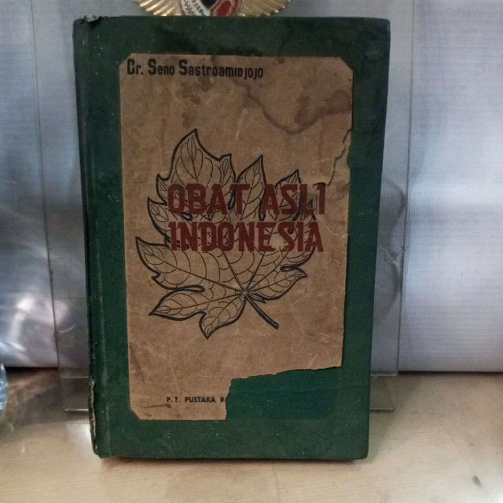 buku , obat asli indonesia oleh dr. a. seng sastroamidjono  , cet 1962