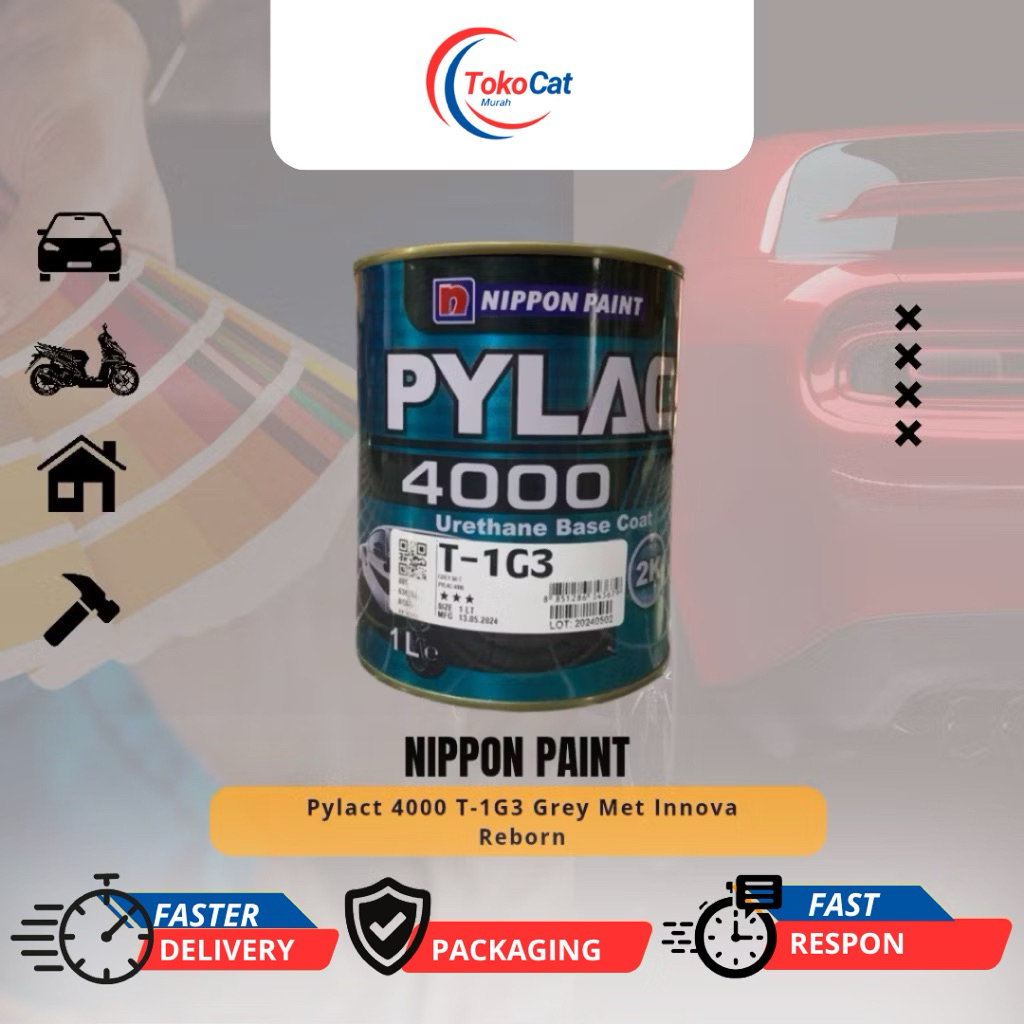 Cat PU Nippon Pylac 4000 Grey Metallic/Cat Mobil Toyota Innova Reborn/ Nippon Paint Thailand