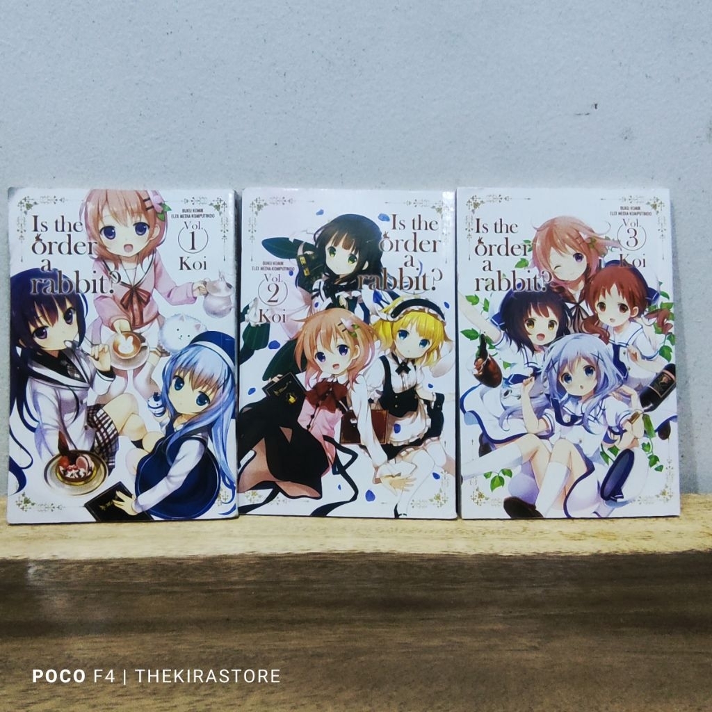 Komik Is the order a rabbit set 1-3 (preloved)