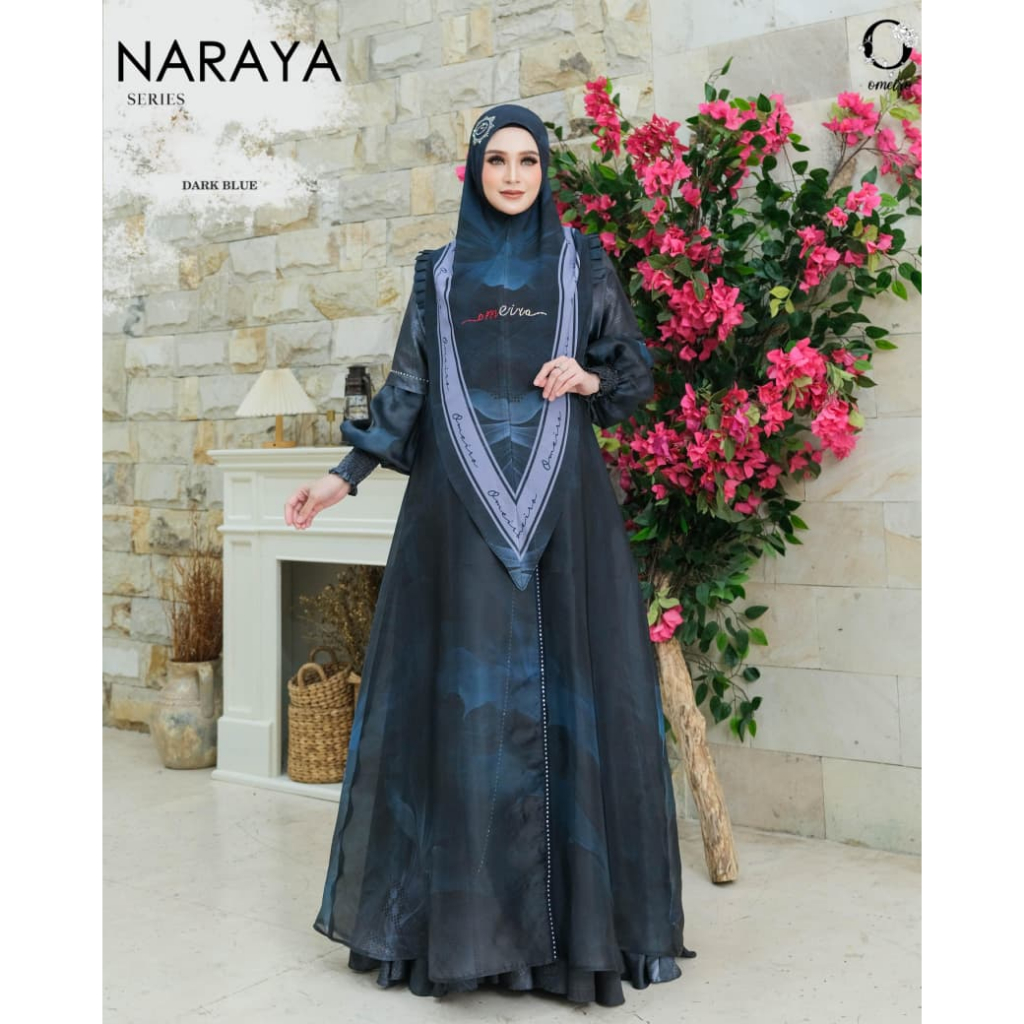NARAYA SERIES BY OMEIRO ADDICT / GAMIS SET SYARI TERBARU / GAMIS MEWAH