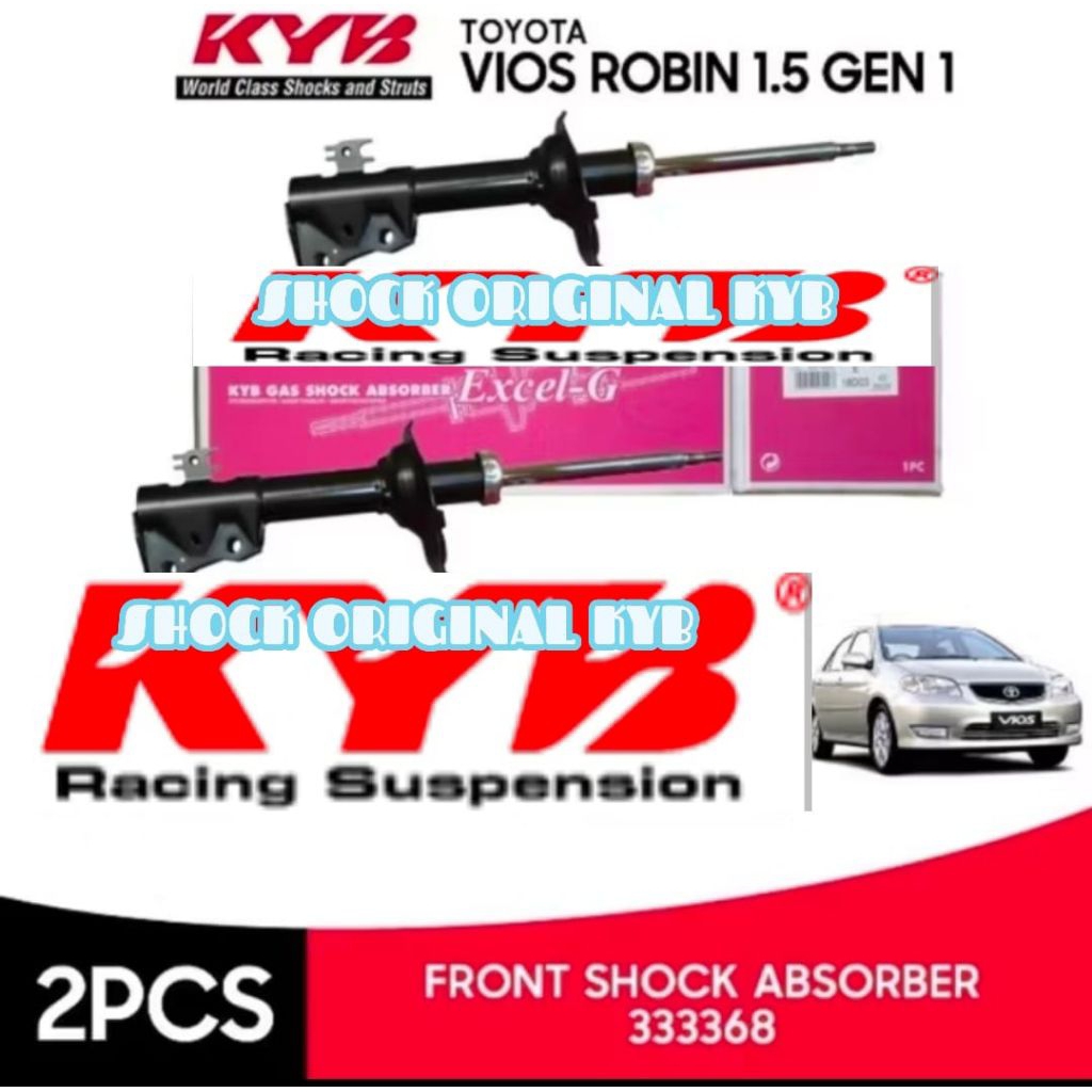 SHOCKBREAKER DEPAN TOYOTA VIOS GEN 2 MERK KAYABA EXCEL-G ORIGINAL