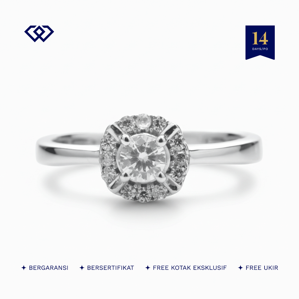 Winata Jewelry Cincin Cewek Tunangan Lamaran Perak