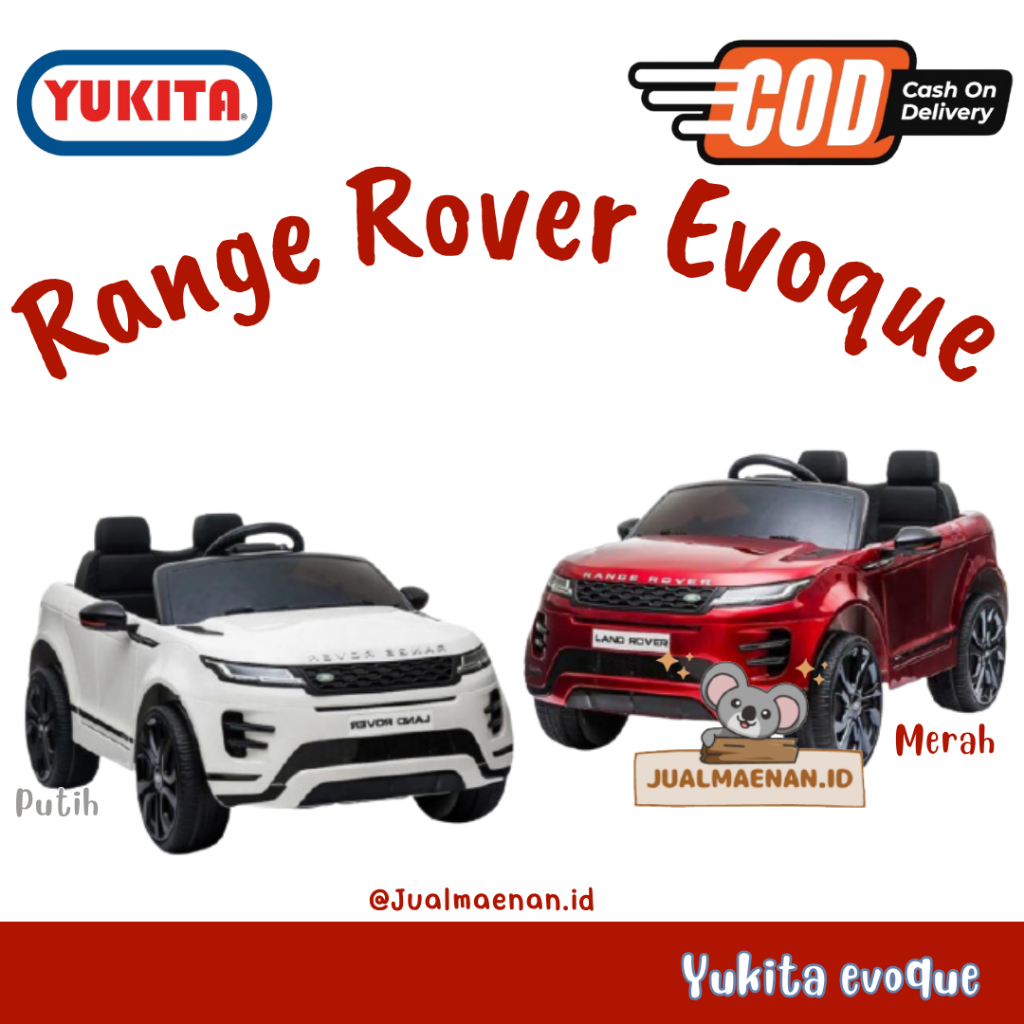 Mainan Anak Mobilan Aki Range Rover Evoque 12 Volt