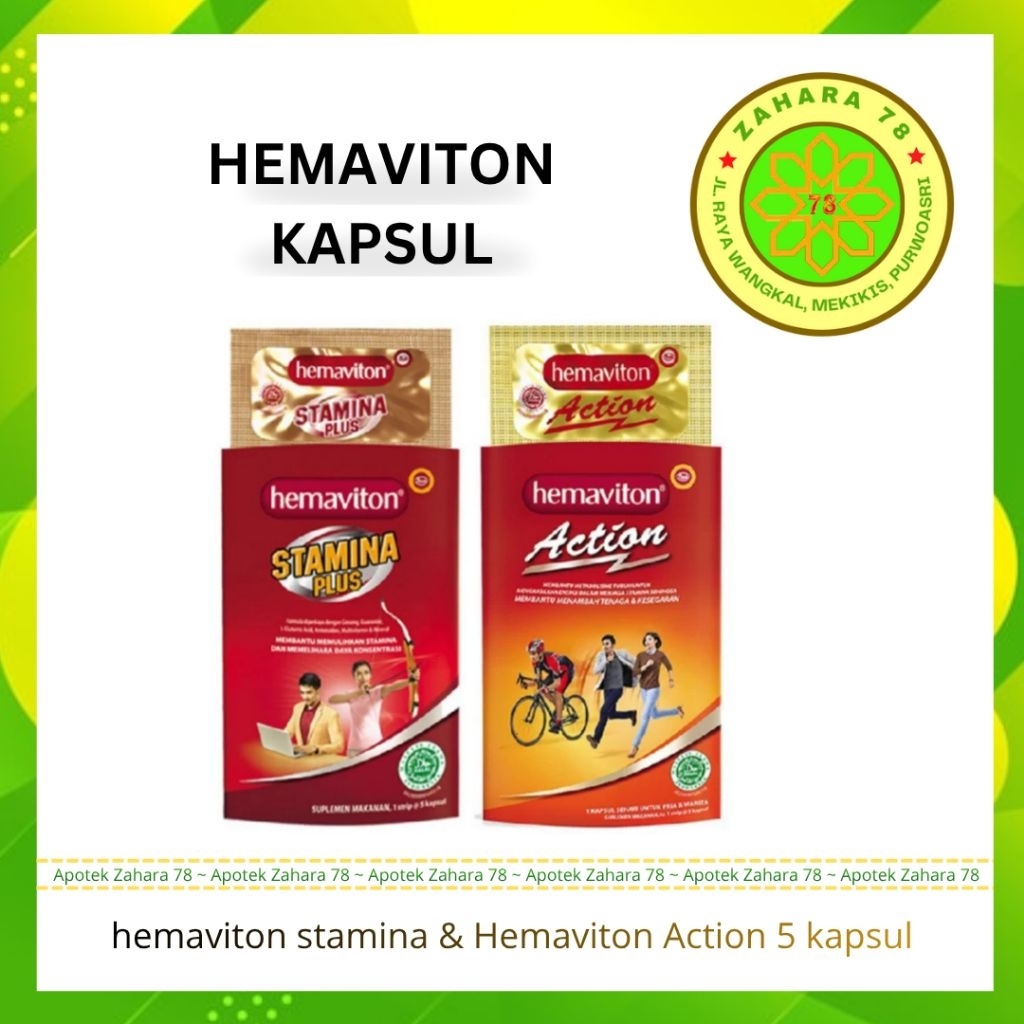 HEMAVITON ACTION DAN HEMAVITON STAMINA PLUS