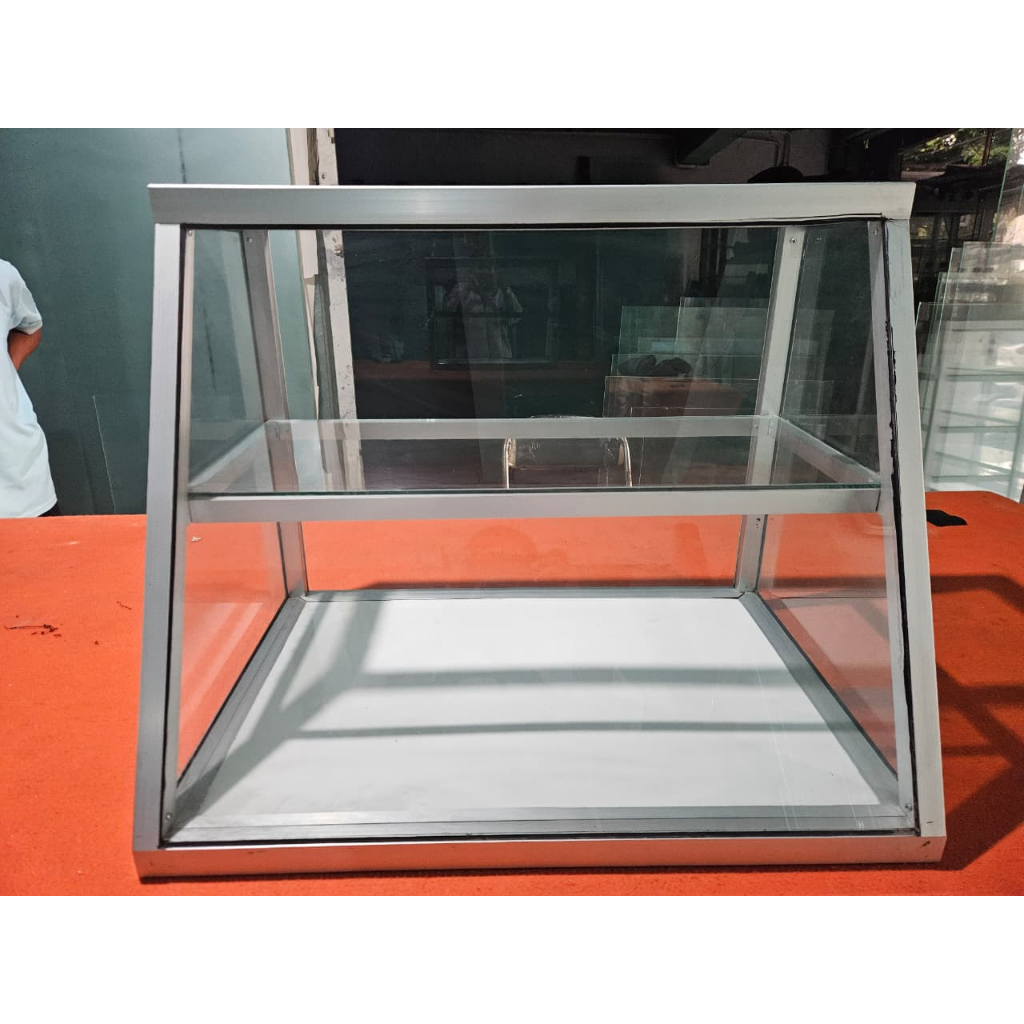 Etalase Warteg | Etalase Masak Serbaguna - Etalase Miring Meja Warung - Etalase Kaca